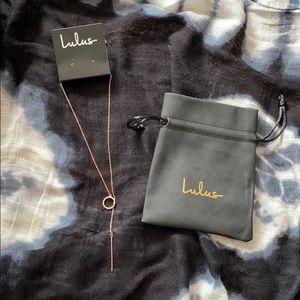 LULU’S ROSE GOLD GEOMETRIC NECKLACE